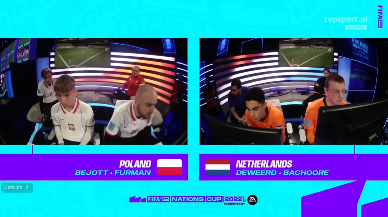Reprezentacja Polski podczas FIFAe Nations Cup 2022